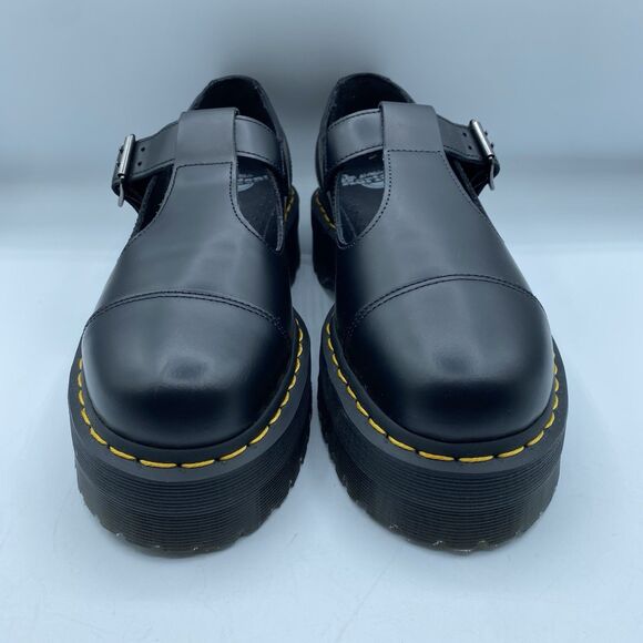 Dr. Martens Shoes - Dr Martens Bethan Platform Shoes Women 9 EU 41 Black Buckle Mary Jane Boho NWOB